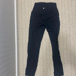 Women’s black lululemon align crop 25” size 4 great condition